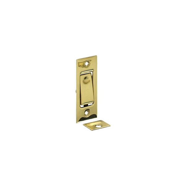 Deltana PDB42U3 Pocket Door Jamb Bolt Polished Brass, 10PK PDB42U3